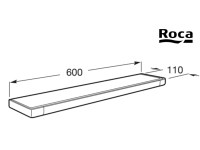 MEDIDAS REPISA CRISTAL 60cm TEMPO ROCA